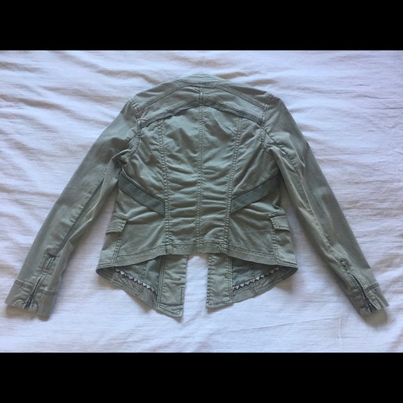 New Anthropologie Marrakech Green Utility Jacket - Picture 6 of 8